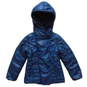 Tommy Hilfiger Kid's Puffer Jacket, Magnetic Closure, Navy, sz6 school uniform